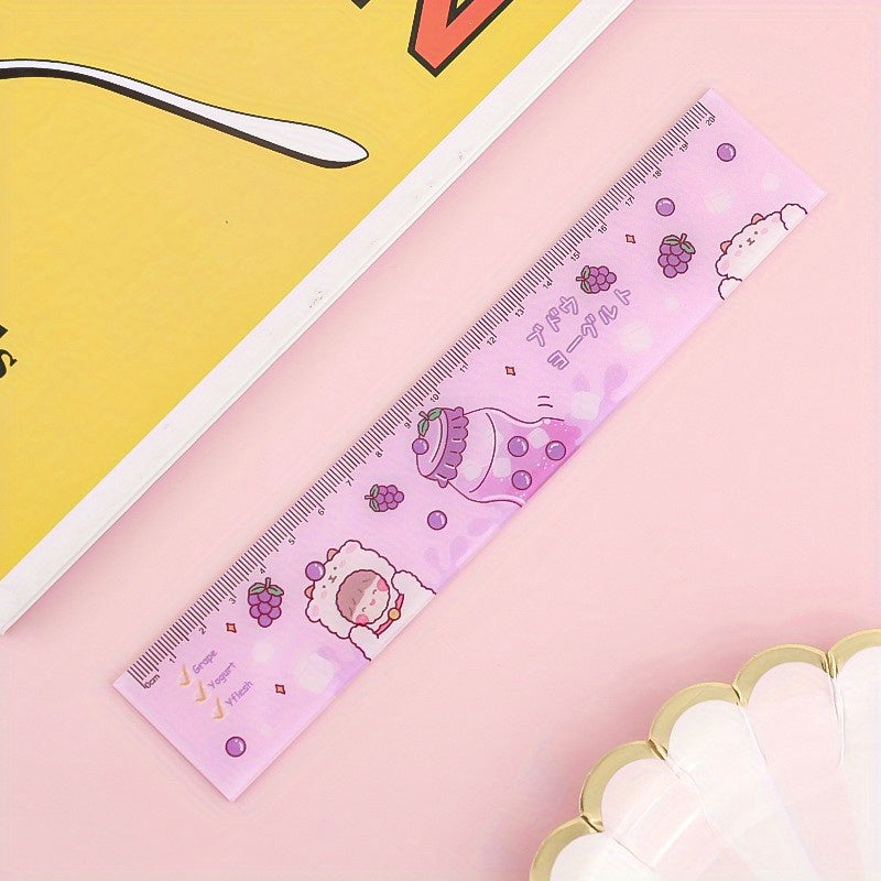 Cartoon Acrylic Ruler Student Office Drawing Measuring Ruler
