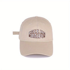 Baseball Cap Summer Sunshade Sun Hat Letter Embroidery Peaked Cap Men