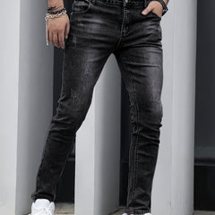 Men's Slim Fit Denim Jeans Casual Style