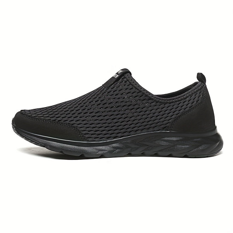 Men's Plus Size Running Shoes Breathable Mesh Non Slip Sneakers
