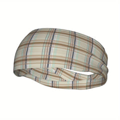 Signature Check Plaid Headband for Sport & Casual Outfits
