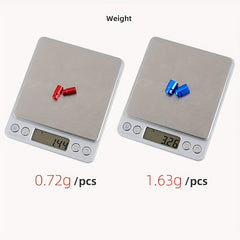 2PCS TOOPRE Bike Valve Caps Aluminum Alloy Vacuum Tire Law Compliant