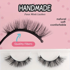 17mm Winged Cat Eye Faux Mink Lashes