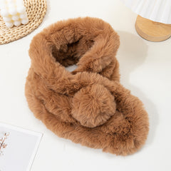 Faux Fur Collar Scarf Women Neck Shrug Spring Fall Winter Coat Dress