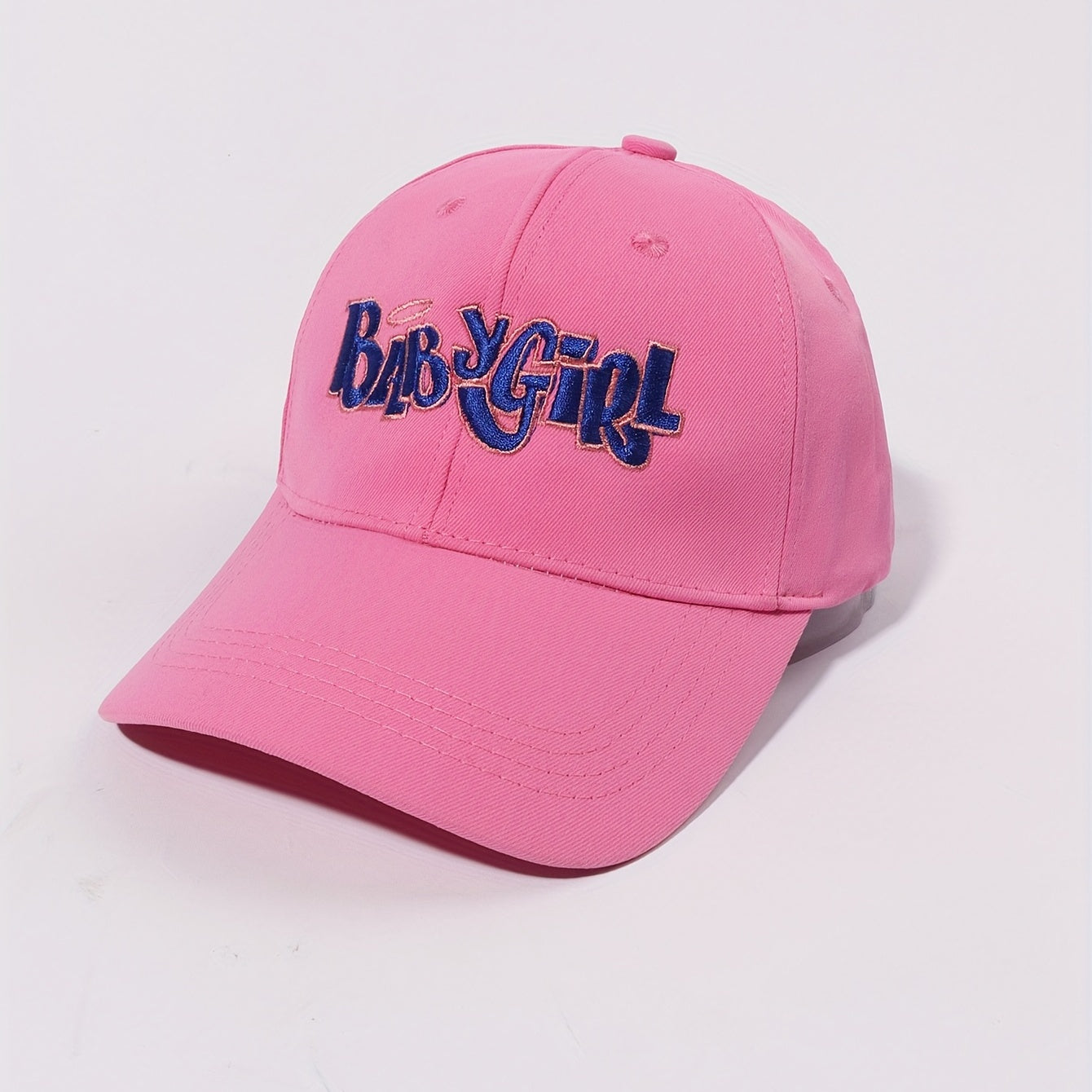 Pink Baby Girl Embroidered Cap Casual Dad Hat Sunscreen