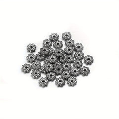 500pcs Snowflake Flake Spacer Loose Beads DIY Bracelet Necklace Beaded Jewelry