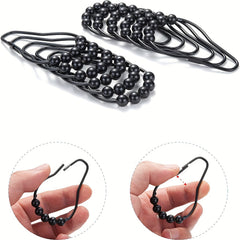 12pcs Decorative Shower Curtain Hooks Stainless Steel Rust-proof