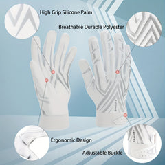 Youth Football Receiver Gloves Ultra Sticky Silicone Grip