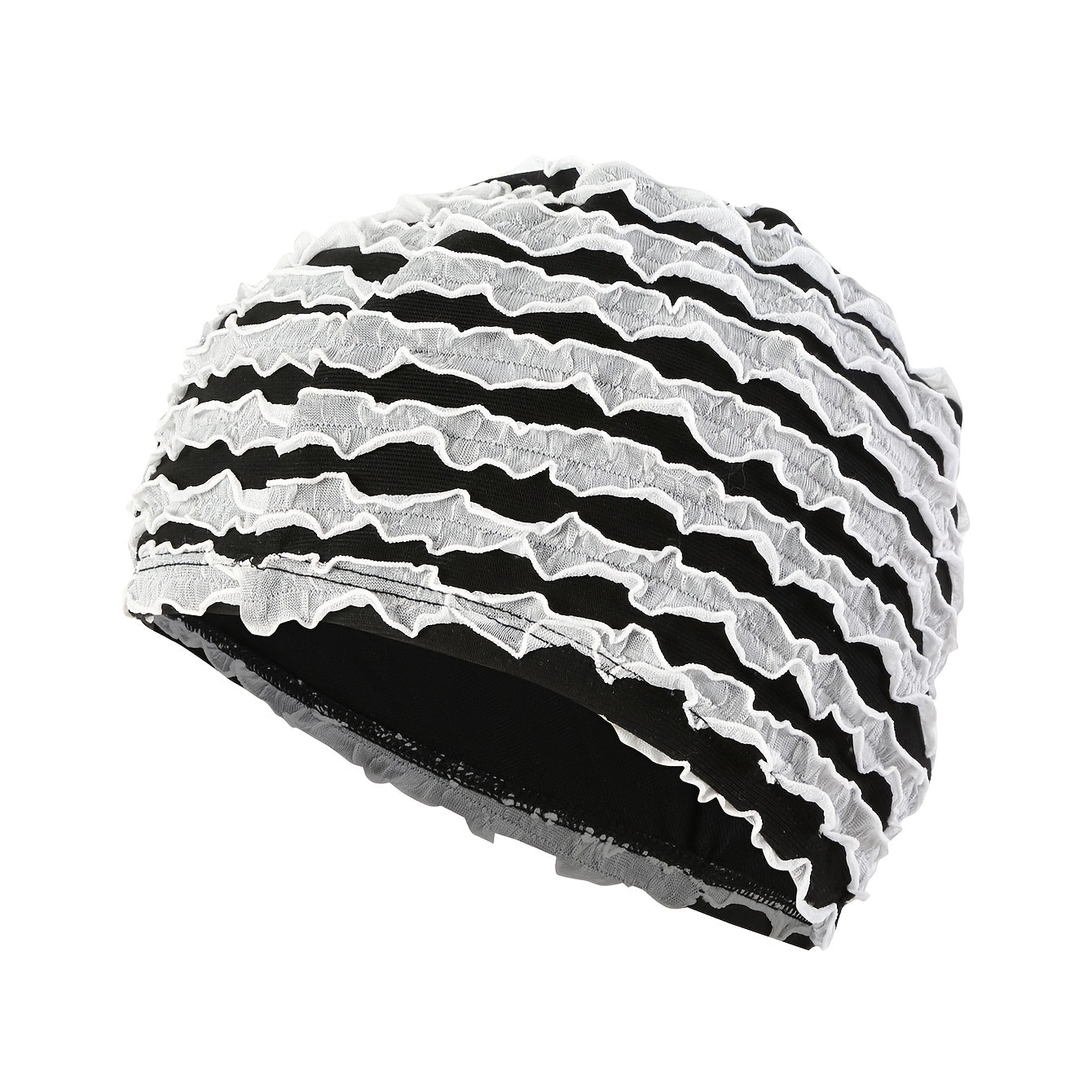 Large Size Double Layer Swimming Cap for Long Hair - Solid
