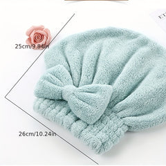 Coral Fleece Hair Drying Cap Absorbent Thickened Bath Cap