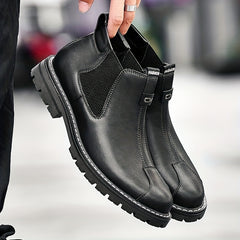 Men's Slip On Chelsea Boots Outdoor Anti-skid Rubber Sole Boots