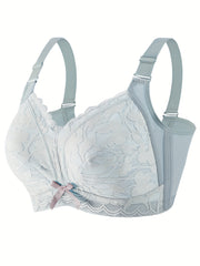 Plus Size Push Up Lace Bra Wireless Medium Stretch Bralette