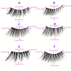 Cat Eyes Lashes Crisscross Half False Eyelashes Short Wispy Lashes