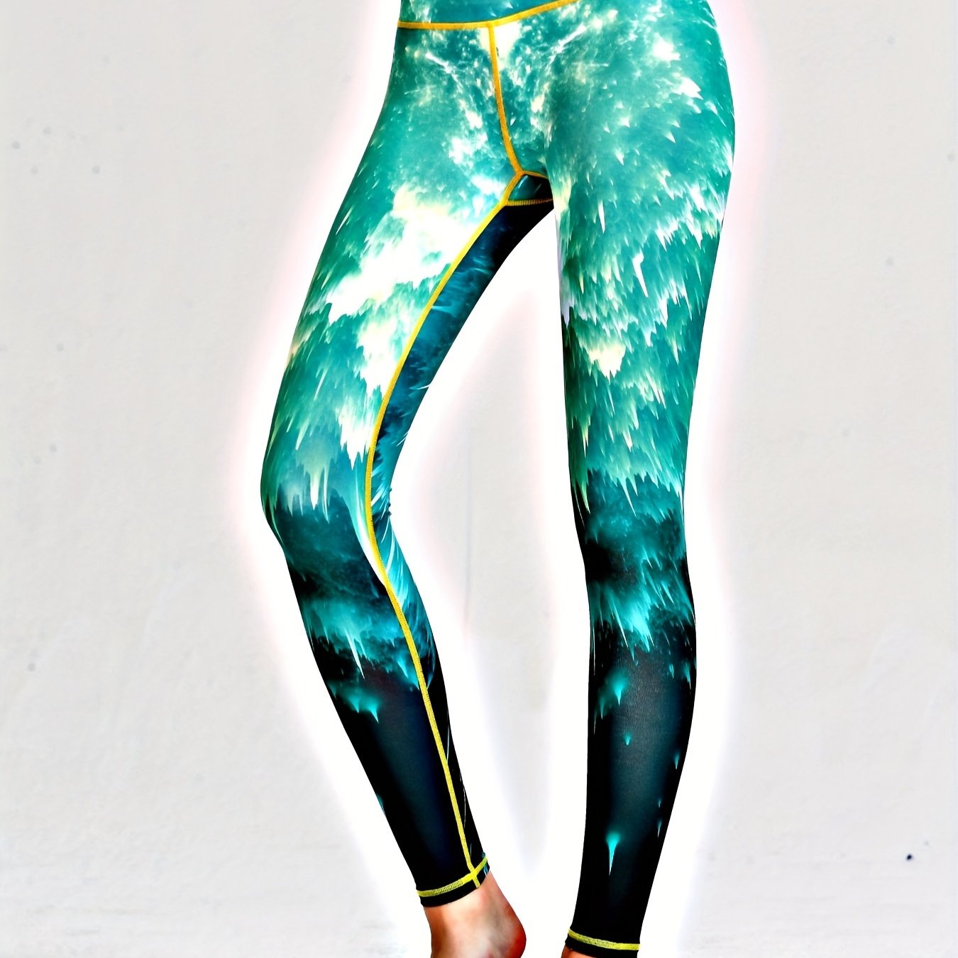 Printed Workout Leggings High Stretch Yoga Gym Athletic Pants