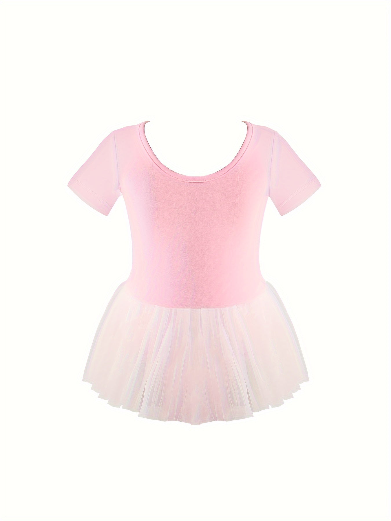 Girls 95 Cotton Short Sleeve Ballet Tutu Leotard Romper