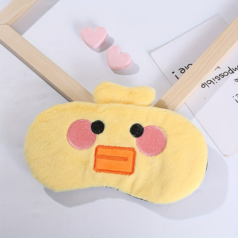 Cartoon Animal Eye Mask Soft Blackout Blindfold for Travel Rest Nap