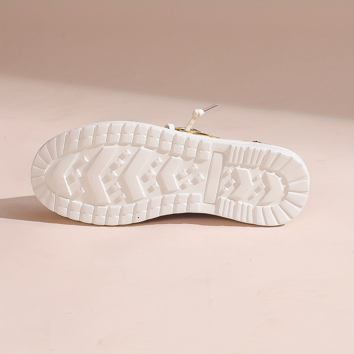 Women's Lace Up Boat Shoes Sunflower Pattern Flat Shoes