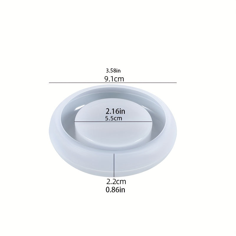 Resin Mold Oval Tealight Candle Holder Epoxy Silicone Molds DIY