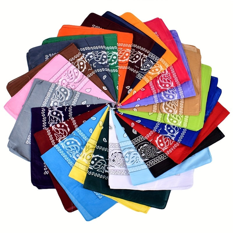 Hip Hop Bandana Paisley Print Multifunctional Scarf for Women & Men