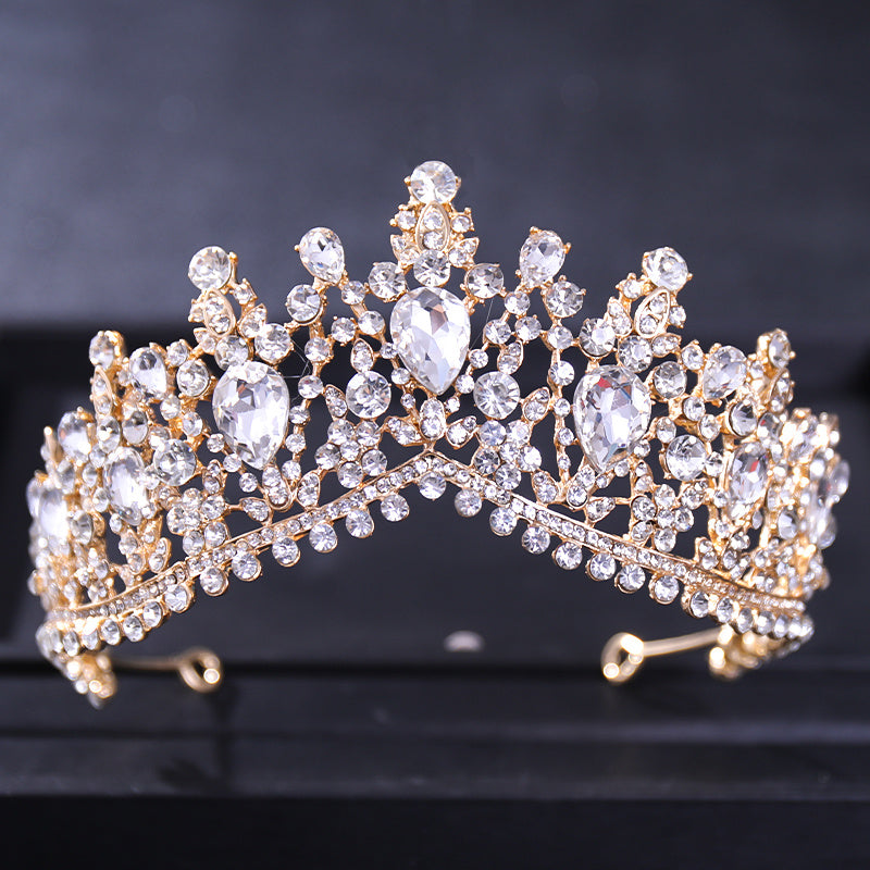 Baroque Wedding Crown Crystal Bride Tiaras Bridal Headpieces