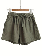 Women's Outdoor Sports Shorts with Knot Front and Loose Fit