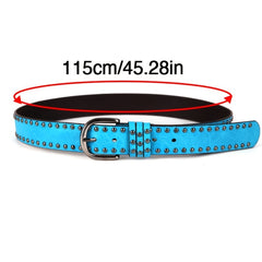 Women's PU Leather Belt Beaded Studded Punk Style