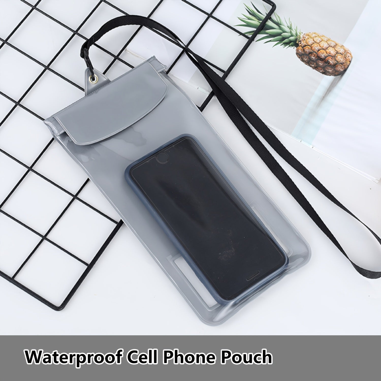 17" Waterproof Phone Bag w/Lanyard - Anti Low Temp Storage
