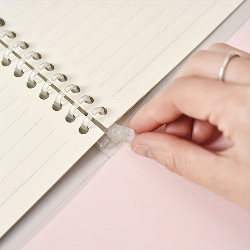 Transparent Candy A5B5 Soft Rollable Binder Notebook