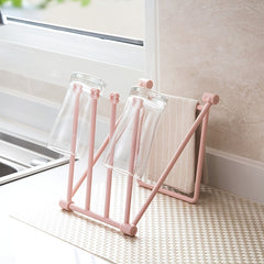 1pc Folding Vertical Desktop Storage Rack For Kitchen