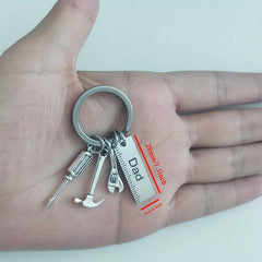 DAD Stainless Steel Keychain Wrench Screwdriver Accessories Gift