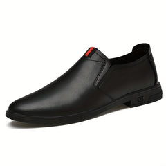 Men's Leather Loafer Shoes Slip On Comfy Non-slip