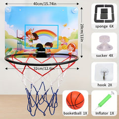 Indoor Wall Mounted Punch Basketball Rack Foldable Basketball Frame