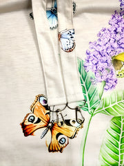 Butterfly & Floral Print Jumpsuit Sleeveless Casual Summer Women's Clothing