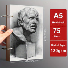 32K A5 A4 16K Sketch Book 75 Sheets 120gsm Thick Drawing Paper