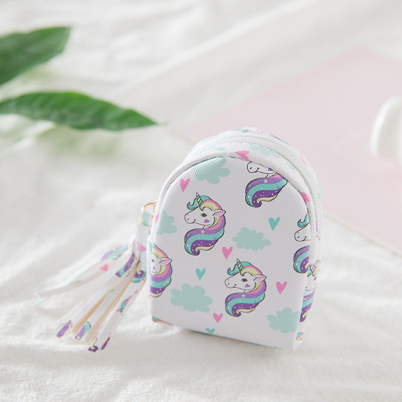Unicorn Print Coin Purse Wallet for Kids Birthday