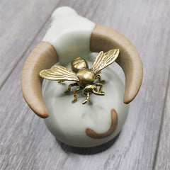Brass Bee Small Ornaments Handcrafted Desk Decoration Gift