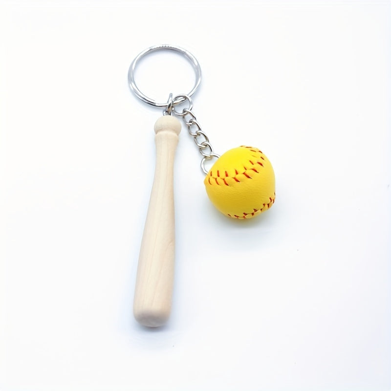 Creative Baseball Keychain Pendant Sports Key Ring Party Small
