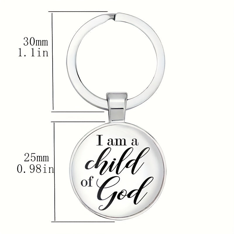 Vintage English Keychain I'm A Child Of God Keychain For Girls