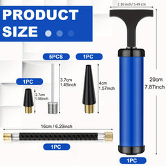 Portable Ball Pump with Needle & Nozzle Inflator for Football Basketball