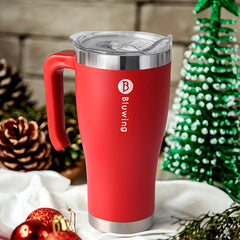30 Oz Stainless Steel Tumbler Double Wall Insulated Travel Mug with Handle