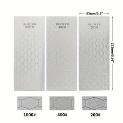 Diamond Sharpening Stone for Kitchen Knives with Non Slip Base