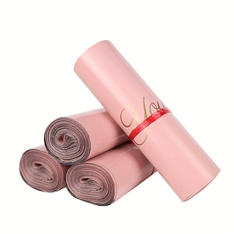 50pcs Printed Thankyou Express Bag Logistics Waterproof Packaging Bag