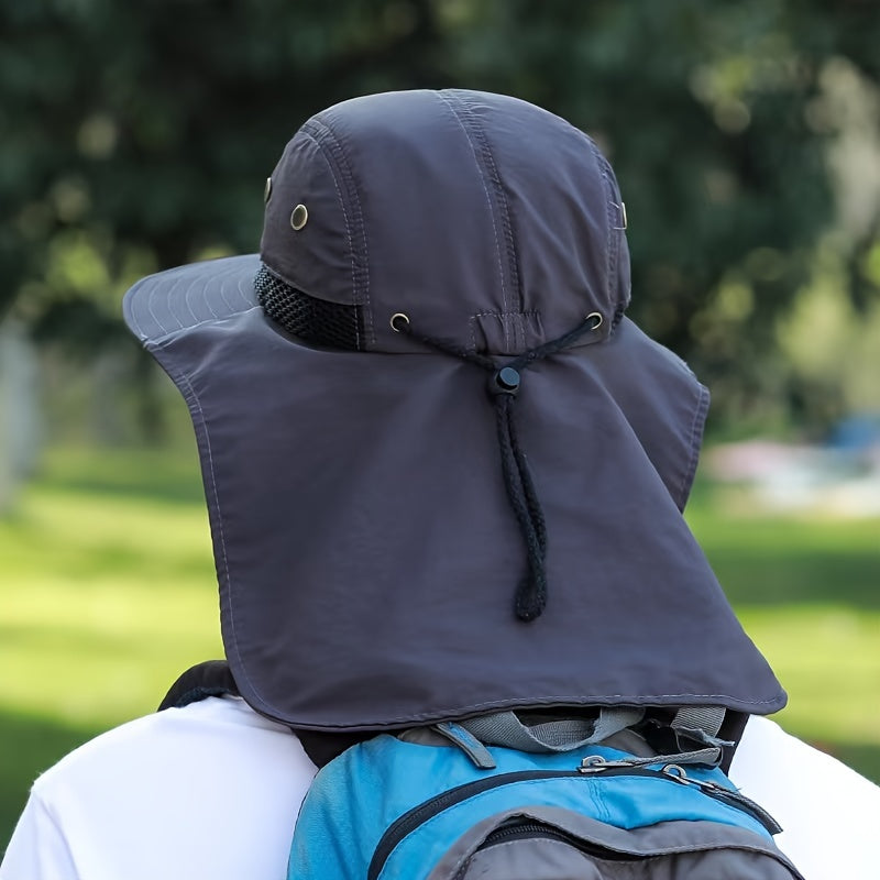 Waterproof Sun Hat with Neck Flap for Outdoor Activities