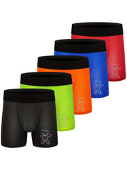 5pcs Boys Quick Dry Boxers Underwear