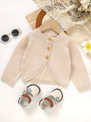 Baby Knitted Coat Toddler Girls Button Down Cardigan Top Outerwear