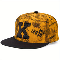 Men's K Letter Hip Hop Baseball Cap