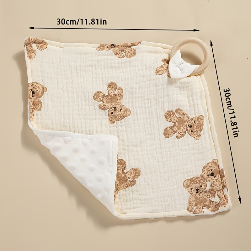 Baby Comfortable Soothing Towel Hanging Bib Touchable Scarf