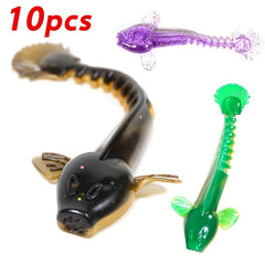 10pcs Bionic Soft Bait Artificial Soft Worm Fishing Accessories