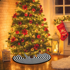 Christmas Tree Skirt Annual Rings Tree Mat Xmas Party Decorations