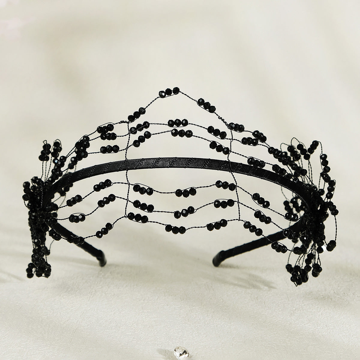 Crystal Bead Hairband Headband Princess Tiara Wedding Birthday Cosplay Hair